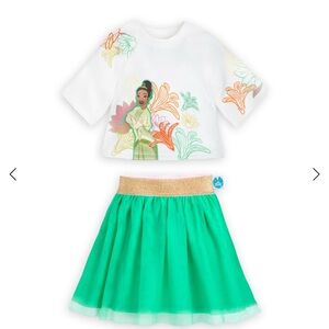 Disney Parks Tiana Top and Skirt. The Princess and The Frog